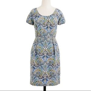 J. Crew Dolores Dress in Peacock Paisley